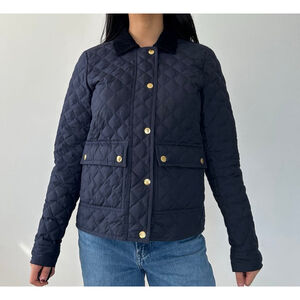 J. Crew Factory Navy Quilted barn Jacket
